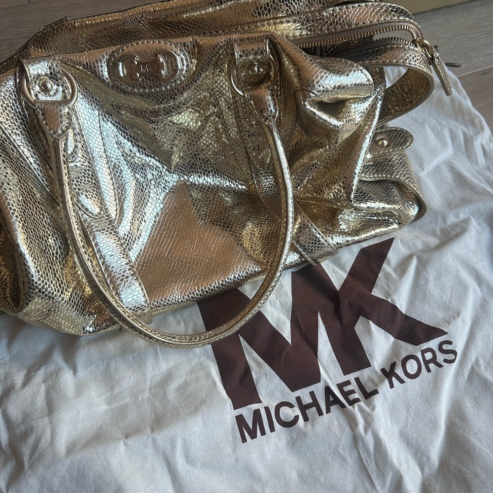 Gold Michael Purse Bag